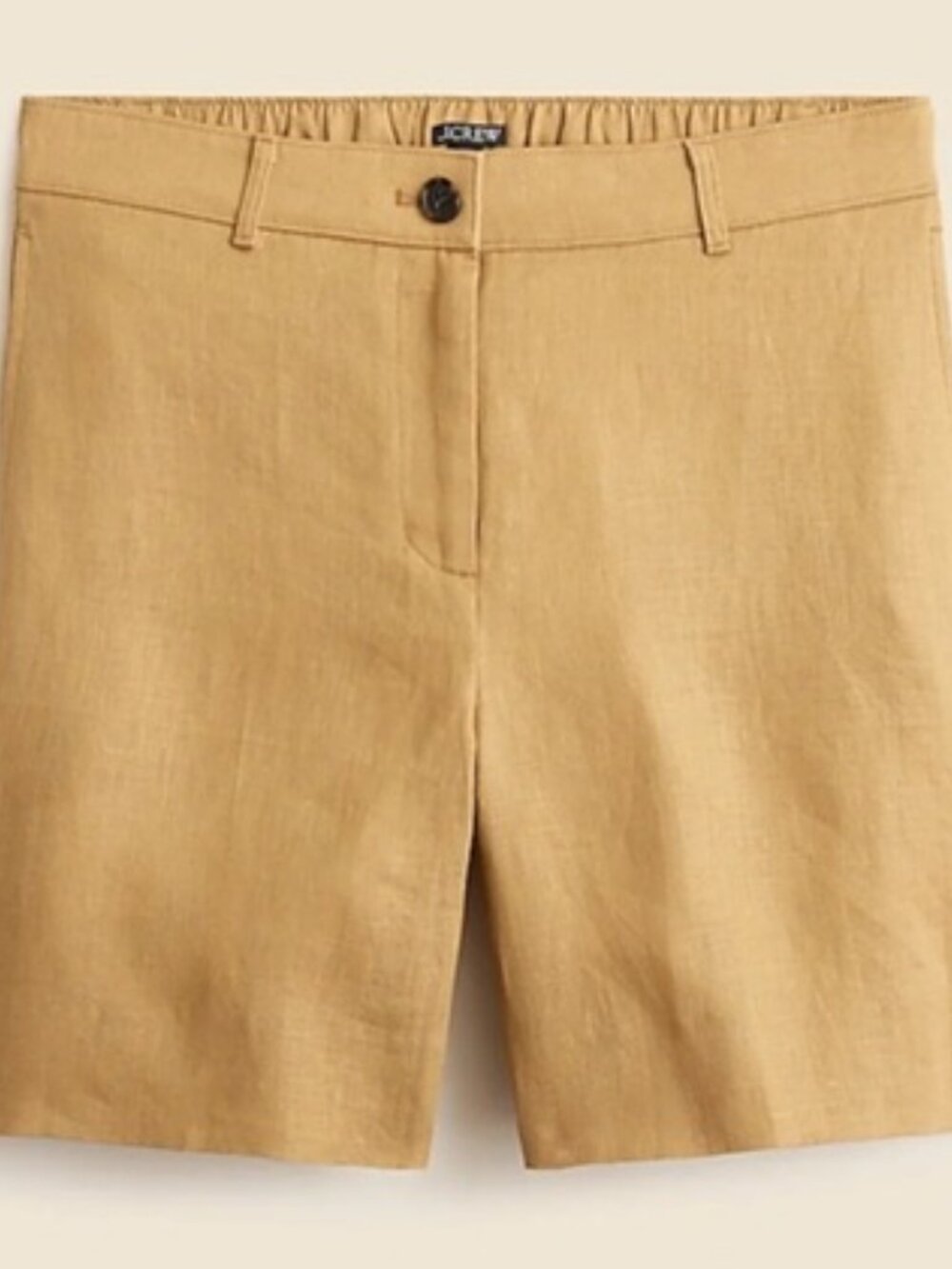 J. Crew Harbor Women's Linen Shorts in Honey Brown | M | NWT
